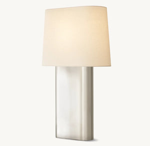 Modern Table Lamp with Linen Shade 24" 32" E26 LED Desk Light