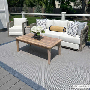 Aleid Blue Outdoor Area Rug - Clearance