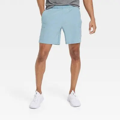 All In Motion Men's Cargo Shorts 7" Inseam Quick Dry UPF 50+