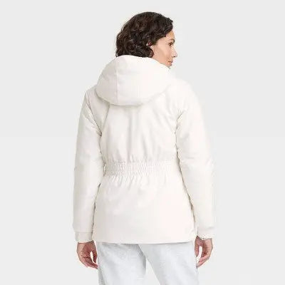 All In Motion Women's Zip Winter Hooded Wind-Resistant Snow Sport Jacket