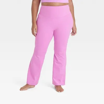 All In Motion Women's Plus Flare Pants UPF 50+ Quick Dry Yoga Pants Pilates