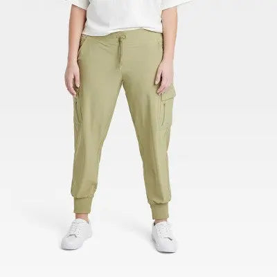 All in Motion Women's Stretch Woven Tapered Cargo Pants