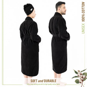 American Soft Linen, 100% Cotton Robes for Women and Men, Soft Lightweight Unisex Couple Turkish Bathrobes