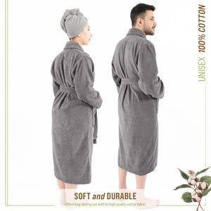 American Soft Linen, 100% Cotton Robes for Women and Men, Soft Lightweight Unisex Couple Turkish Bathrobes Wholesale