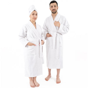 American Soft Linen, 100% Cotton Robes for Women and Men, Soft Lightweight Unisex Couple Turkish Bathrobes Wholesale