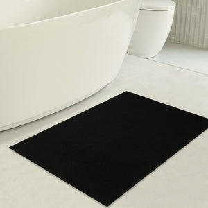 American Soft Linen 100% Cotton Bath Mat Rugs, 17x24 inches with Silicone Backing, Soft Absorbent Grip-Enhanced Bath Mats for Bathroom