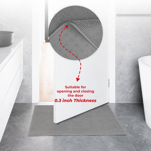 American Soft Linen 100% Cotton Bath Mat Rugs, 17x24 inches with Silicone Backing, Soft Absorbent Grip-Enhanced Bath Mats for Bathroom