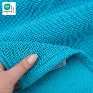 American Soft Linen 100% Cotton Bath Mat Rugs, 20x34 inches with Silicone Backing, Soft Absorbent Grip-Enhanced Bath Mats for Bathroom - 35 Set Case Pack