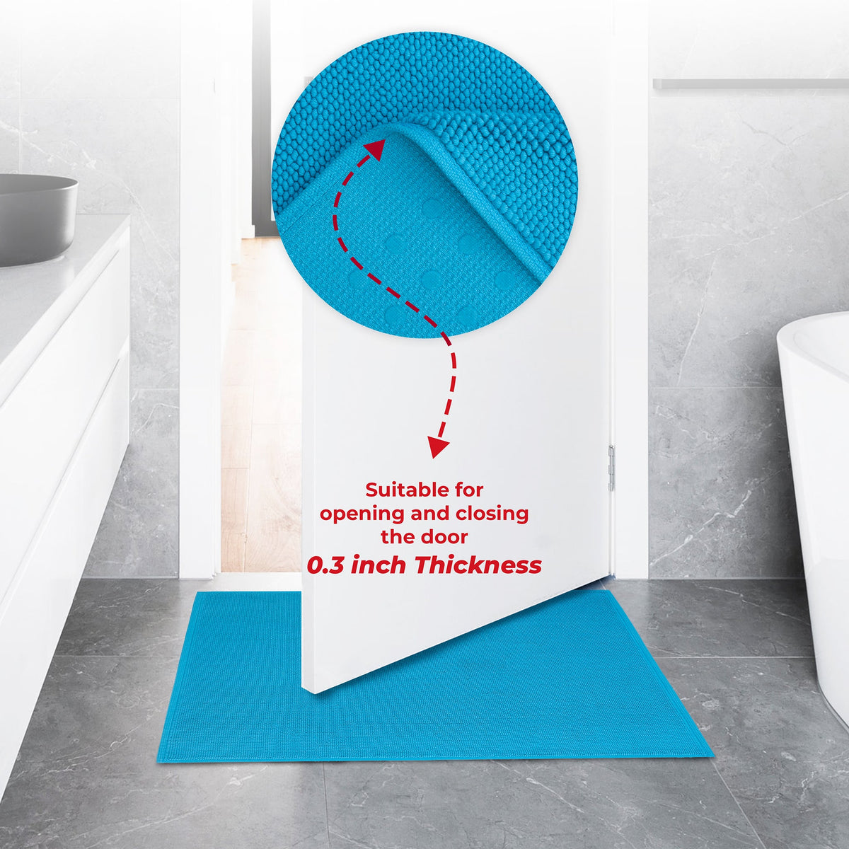 American Soft Linen 100% Cotton Bath Mat Rugs, 20x34 inches with Silicone Backing, Soft Absorbent Grip-Enhanced Bath Mats for Bathroom - 35 Set Case Pack