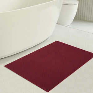 American Soft Linen 100% Cotton Bath Mat Rugs, 20x34 inches with Silicone Backing, Soft Absorbent Grip-Enhanced Bath Mats for Bathroom