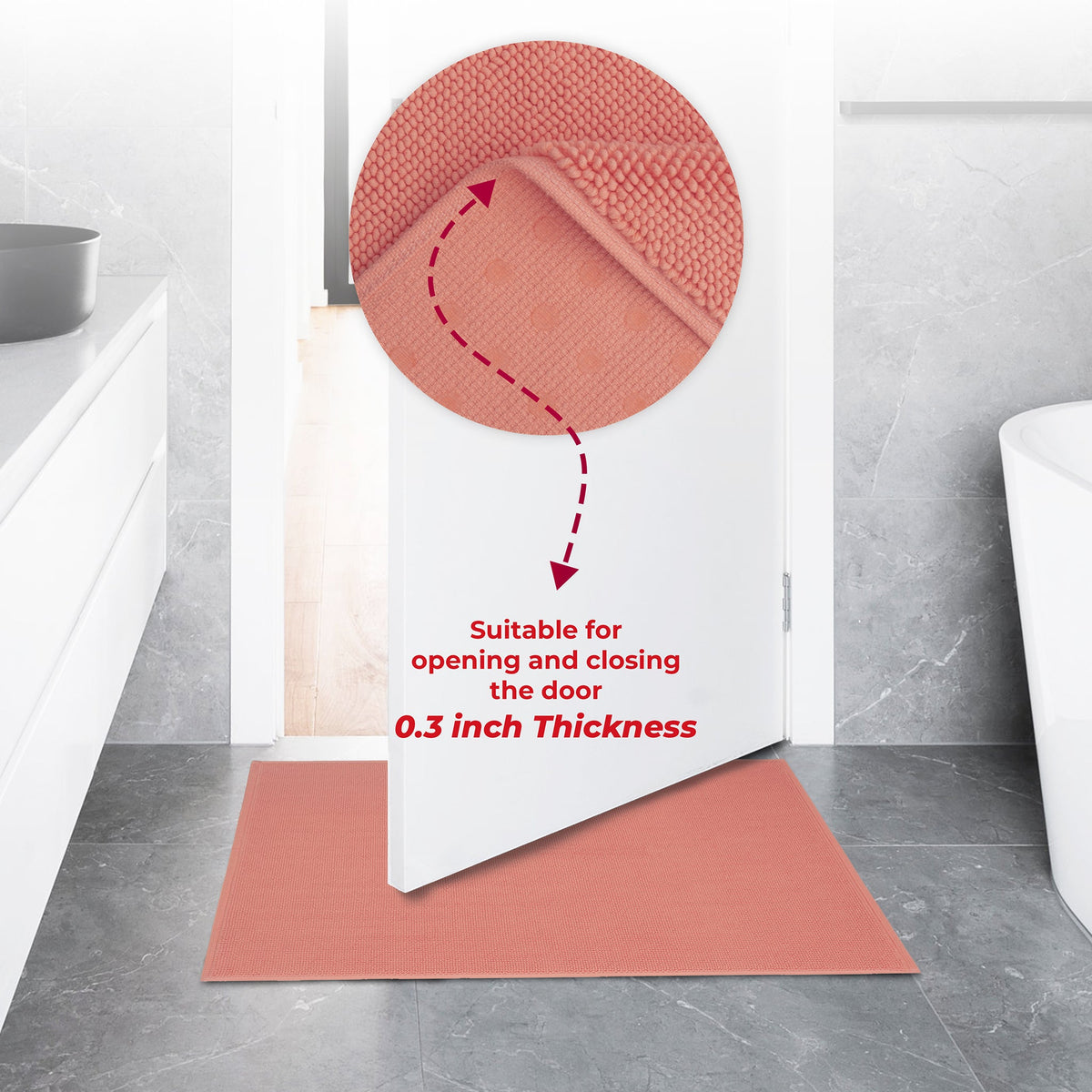 American Soft Linen 100% Cotton Bath Mat Rugs, 20x34 inches with Silicone Backing, Soft Absorbent Grip-Enhanced Bath Mats for Bathroom - 35 Set Case Pack