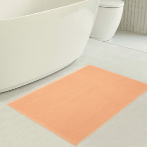 American Soft Linen 100% Cotton Bath Mat Rugs, 20x34 inches with Silicone Backing, Soft Absorbent Grip-Enhanced Bath Mats for Bathroom