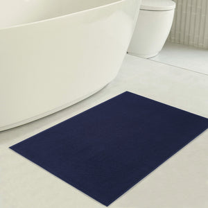 American Soft Linen 100% Cotton Bath Mat Rugs, 20x34 inches with Silicone Backing, Soft Absorbent Grip-Enhanced Bath Mats for Bathroom
