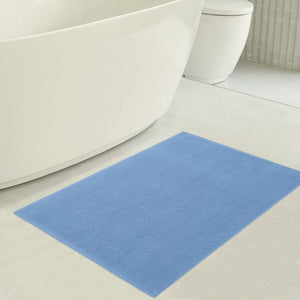 American Soft Linen 100% Cotton Bath Mat Rugs, 20x34 inches with Silicone Backing, Soft Absorbent Grip-Enhanced Bath Mats for Bathroom
