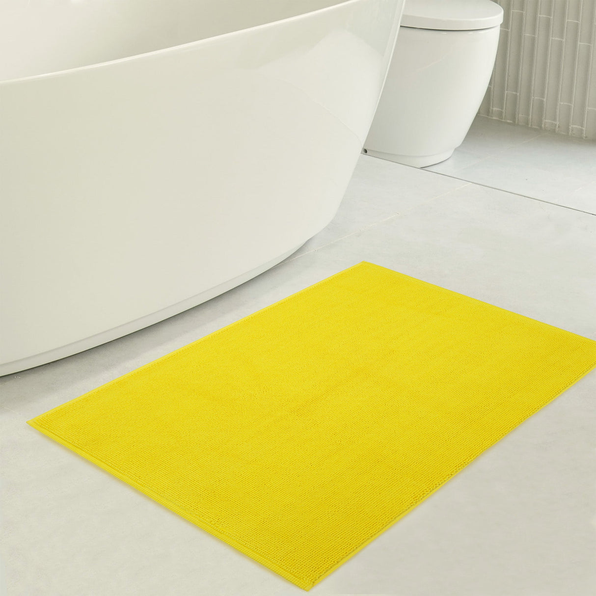 American Soft Linen 100% Cotton Bath Mat Rugs, 20x34 inches with Silicone Backing, Soft Absorbent Grip-Enhanced Bath Mats for Bathroom
