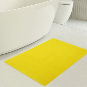 American Soft Linen 100% Cotton Bath Mat Rugs, 20x34 inches with Silicone Backing, Soft Absorbent Grip-Enhanced Bath Mats for Bathroom