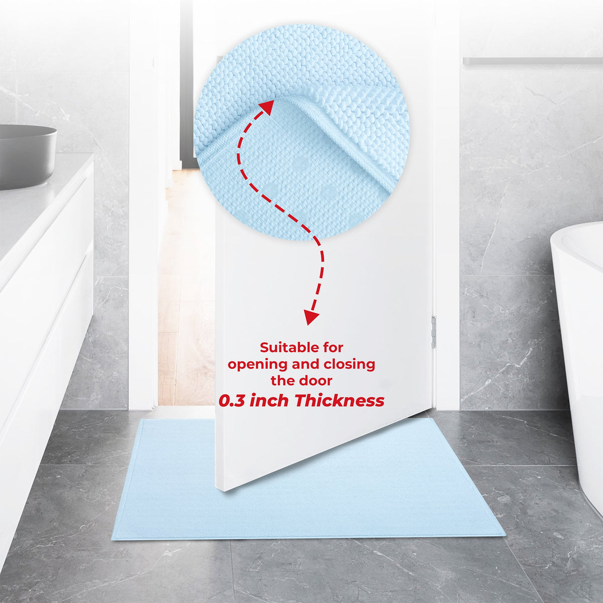 American Soft Linen 100% Cotton Bath Mat Rugs, 20x34 inches with Silicone Backing, Soft Absorbent Grip-Enhanced Bath Mats for Bathroom - 35 Set Case Pack
