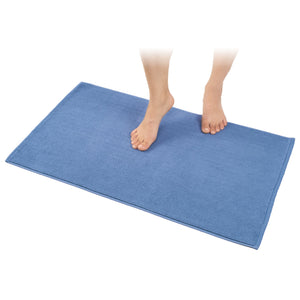 American Soft Linen 100% Cotton Bath Mat Rugs, 20x34 inches with Silicone Backing, Soft Absorbent Grip-Enhanced Bath Mats for Bathroom - 35 Set Case Pack