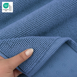 American Soft Linen 100% Cotton Bath Mat Rugs, 20x34 inches with Silicone Backing, Soft Absorbent Grip-Enhanced Bath Mats for Bathroom - 35 Set Case Pack
