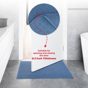 American Soft Linen 100% Cotton Bath Mat Rugs, 20x34 inches with Silicone Backing, Soft Absorbent Grip-Enhanced Bath Mats for Bathroom - 35 Set Case Pack