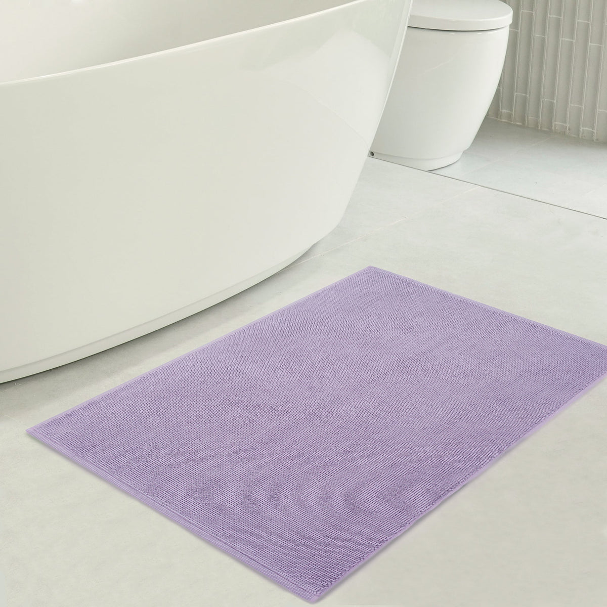 American Soft Linen 100% Cotton Bath Mat Rugs, 20x34 inches with Silicone Backing, Soft Absorbent Grip-Enhanced Bath Mats for Bathroom - 35 Set Case Pack