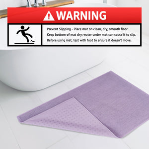 American Soft Linen 100% Cotton Bath Mat Rugs, 20x34 inches with Silicone Backing, Soft Absorbent Grip-Enhanced Bath Mats for Bathroom - 35 Set Case Pack