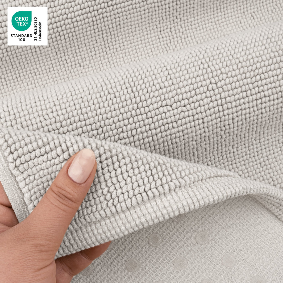 American Soft Linen 100% Cotton Bath Mat Rugs, 20x34 inches with Silicone Backing, Soft Absorbent Grip-Enhanced Bath Mats for Bathroom - 35 Set Case Pack