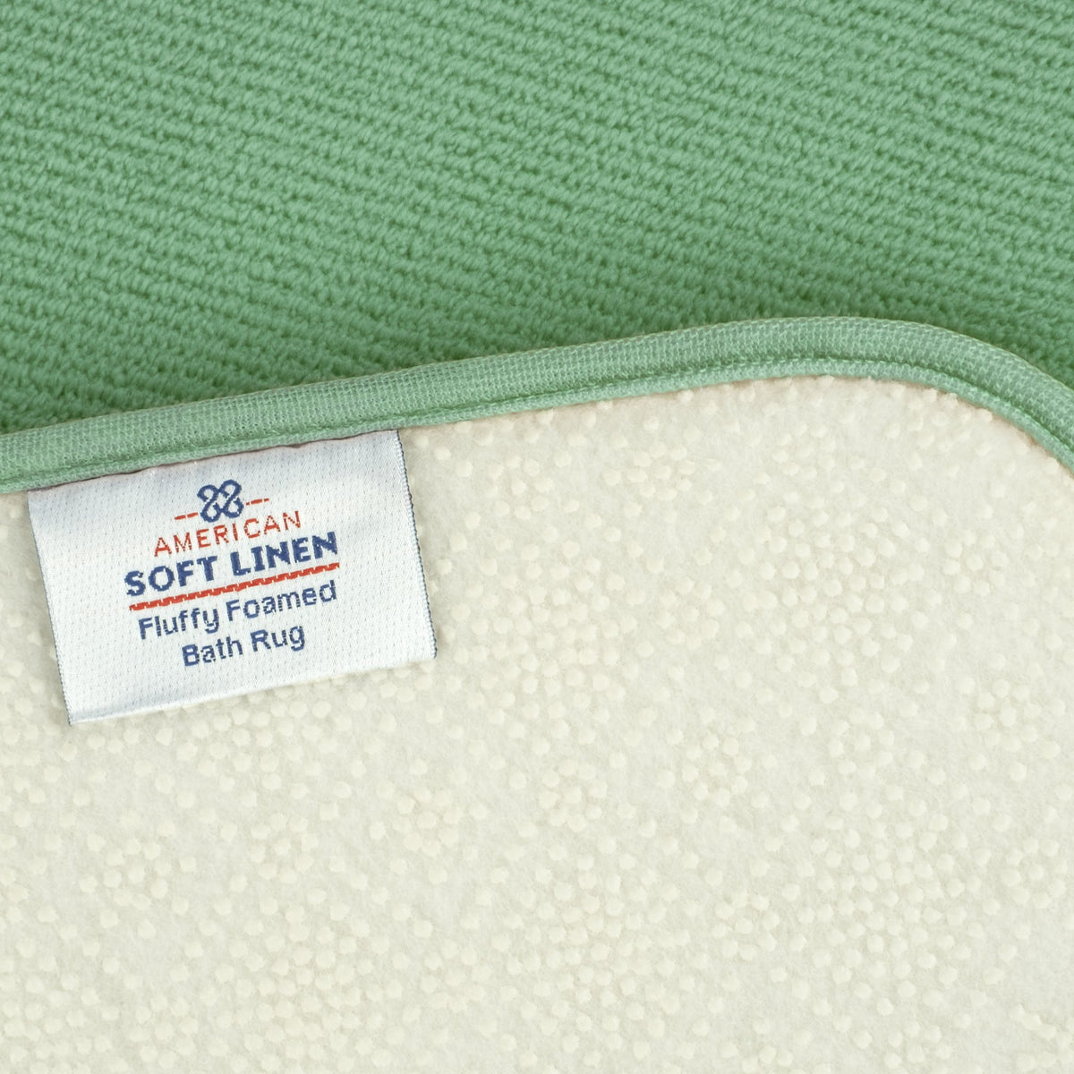 American Soft Linen Fluffy Foamed Bath Rug, 21x32 inches Bath Rugs for Bathroom, 100% Polyester Upper Fluffy Surface and Grip Enhanced Base - 18 Set Case Pack