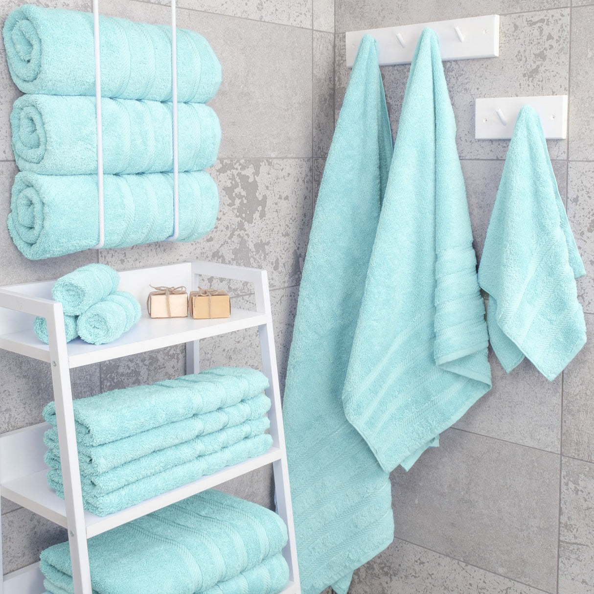 American Soft Linen 100% Cotton Turkish Towels for Bathroom, 4 Pack Bath Towel Set,  Super Soft, Extra Large Bath Towels