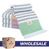 4 Packed Terry Peshtemal and Beach Towel, Mediterranean Collection, 35" x 60",  Modern & Traditional Turkish Towels - 11 Set Case Pack
