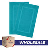 American Soft Linen Bekos 100% Cotton Bath Mat Set, 2 Piece 20x34 inches Wholesale Bath Rugs for Bathroom