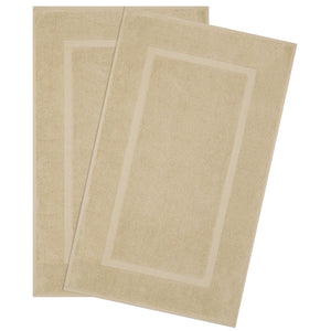 American Soft Linen Bekos 100% Cotton Bath Mat Set, 2 Piece 20x34 inches Wholesale Bath Rugs for Bathroom