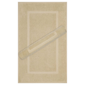 American Soft Linen Bekos 100% Cotton Bath Mat Set, 2 Piece 20x34 inches Wholesale Bath Rugs for Bathroom