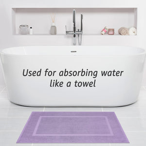 American Soft Linen Bekos 100% Cotton Bath Mat Set, 2 Piece 20x34 inches Wholesale Bath Rugs for Bathroom