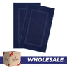 American Soft Linen Bekos 100% Cotton Bath Mat Set, 2 Piece 20x34 inches Wholesale Bath Rugs for Bathroom