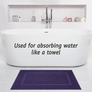 American Soft Linen Bekos 100% Cotton Bath Mat Set, 2 Piece 20x34 inches Wholesale Bath Rugs for Bathroom