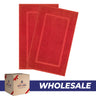 American Soft Linen Bekos 100% Cotton Bath Mat Set, 2 Piece 20x34 inches Wholesale Bath Rugs for Bathroom