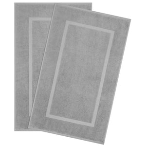 American Soft Linen Bekos 100% Cotton Bath Mat Set, 2 Piece 20x34 inches Wholesale Bath Rugs for Bathroom