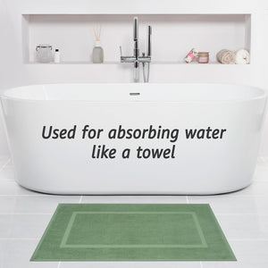 American Soft Linen Bekos 100% Cotton Bath Mat Set, 2 Piece 20x34 inches Wholesale Bath Rugs for Bathroom