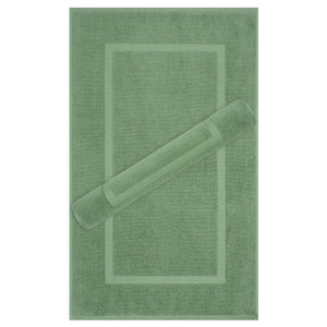 American Soft Linen Bekos 100% Cotton Bath Mat Set, 2 Piece 20x34 inches Wholesale Bath Rugs for Bathroom