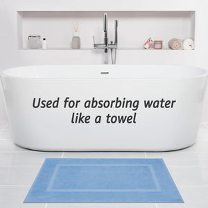 American Soft Linen Bekos 100% Cotton Bath Mat Set, 2 Piece 20x34 inches Wholesale Bath Rugs for Bathroom