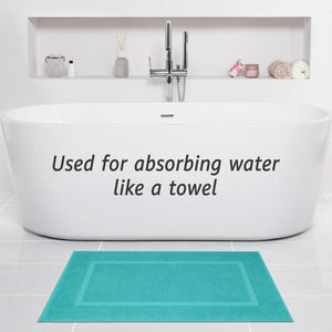 American Soft Linen Bekos 100% Cotton Bath Mat Set, 2 Piece 20x34 inches Wholesale Bath Rugs for Bathroom