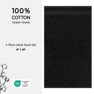 American Soft Linen Bekos 100% Cotton Turkish 4-Piece Hand Towel Sets, Wholesale Luxury Hand Towels