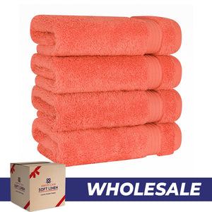 American Soft Linen Bekos 100% Cotton Turkish 4-Piece Hand Towel Sets, Wholesale Luxury Hand Towels