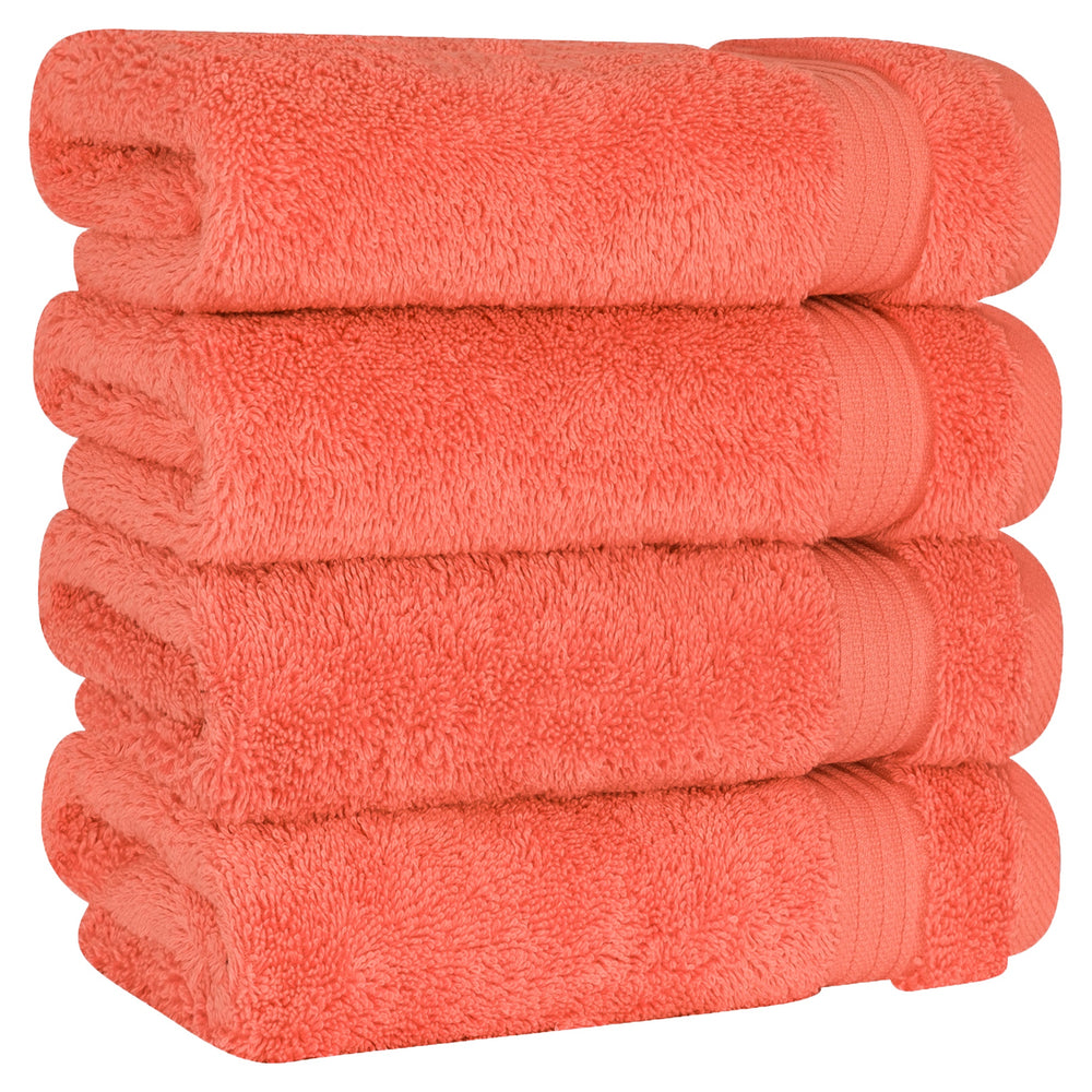 American Soft Linen Bekos 100% Cotton Turkish 4-Piece Hand Towel Sets, Wholesale Luxury Hand Towels