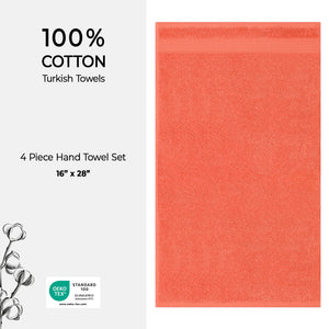 American Soft Linen Bekos 100% Cotton Turkish 4-Piece Hand Towel Sets, Wholesale Luxury Hand Towels