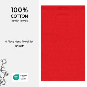American Soft Linen Bekos 100% Cotton Turkish 4-Piece Hand Towel Sets, Wholesale Luxury Hand Towels