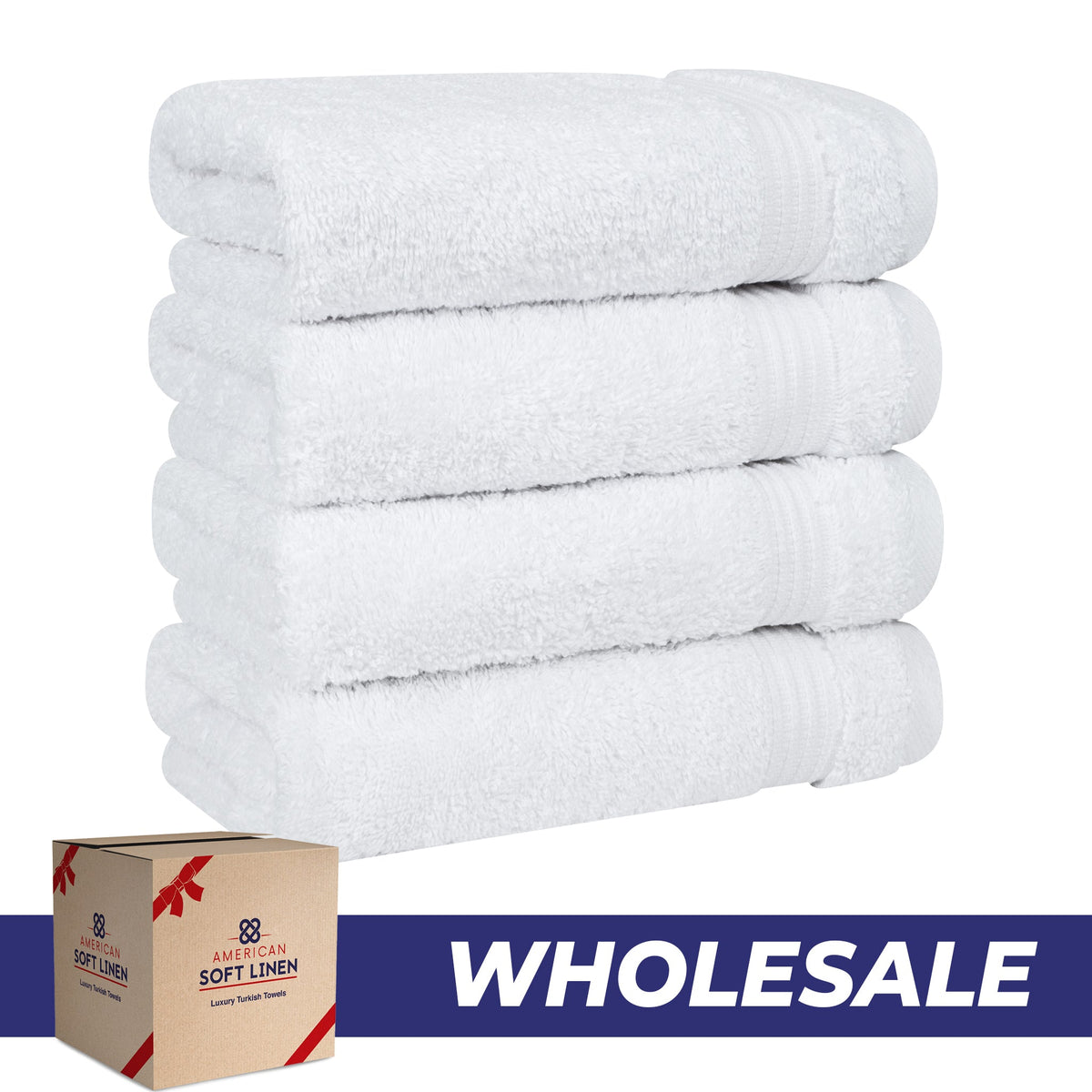 American Soft Linen Bekos 100% Cotton Turkish 4-Piece Hand Towel Sets, Wholesale Luxury Hand Towels