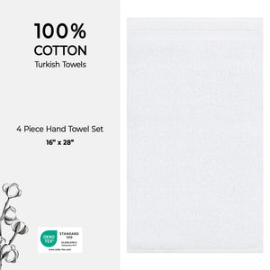 American Soft Linen Bekos 100% Cotton Turkish 4-Piece Hand Towel Sets, Wholesale Luxury Hand Towels