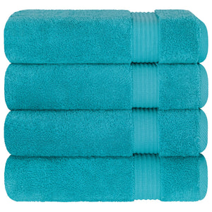 American Soft Linen Bekos 100% Cotton Turkish 4-Piece Bath Towel Sets, Wholesale Luxury Bath Towels